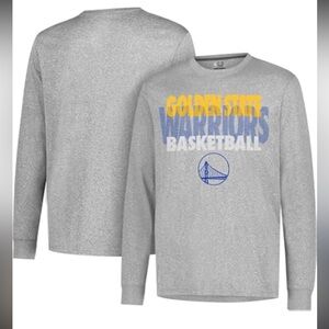 NBA Ultra Game Men’s Golden State Warriors Gray Long Sleeve Shirt Sz S